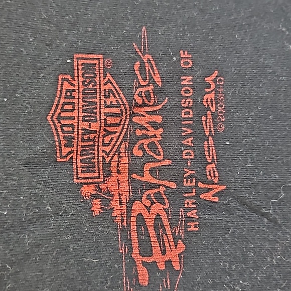 Harley-Davidson Black Tank Top with Red Graphic - Picture 5 of 7